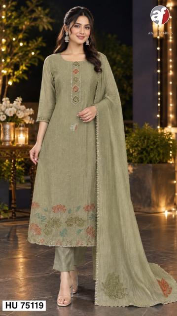 Anju fabrics HU 75119 girls kurtis wholesale bazaar